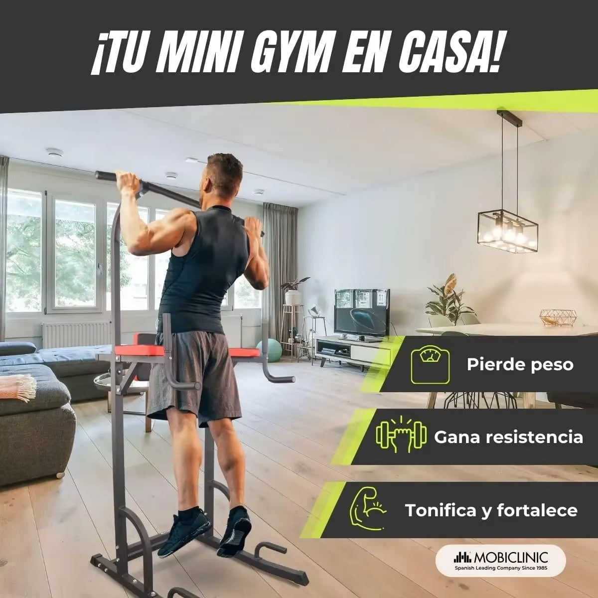 Resistente Torre Multifuncional - Gimnasio En Casa